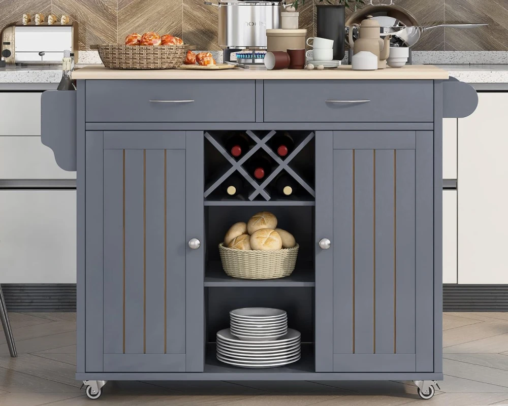 rolling small kitchen island